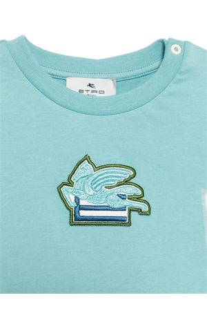 T-shirt con ricamo Pegaso ETRO KIDS | GW8571Z208160I